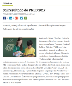 PNLD resultado