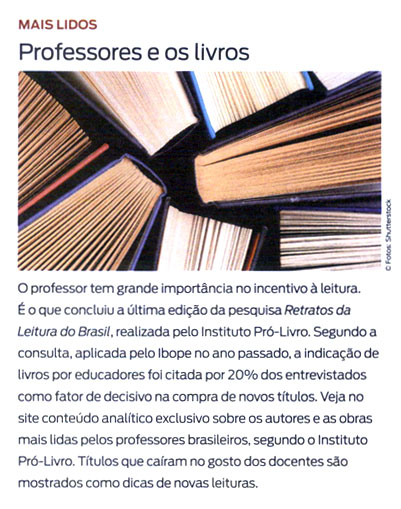 Professores e os livros