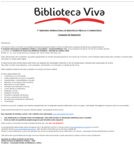 evento Biblioteca Viva