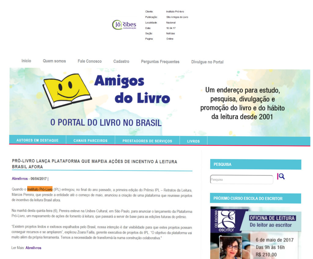 Site Amigos do Livro 06 -04 -17