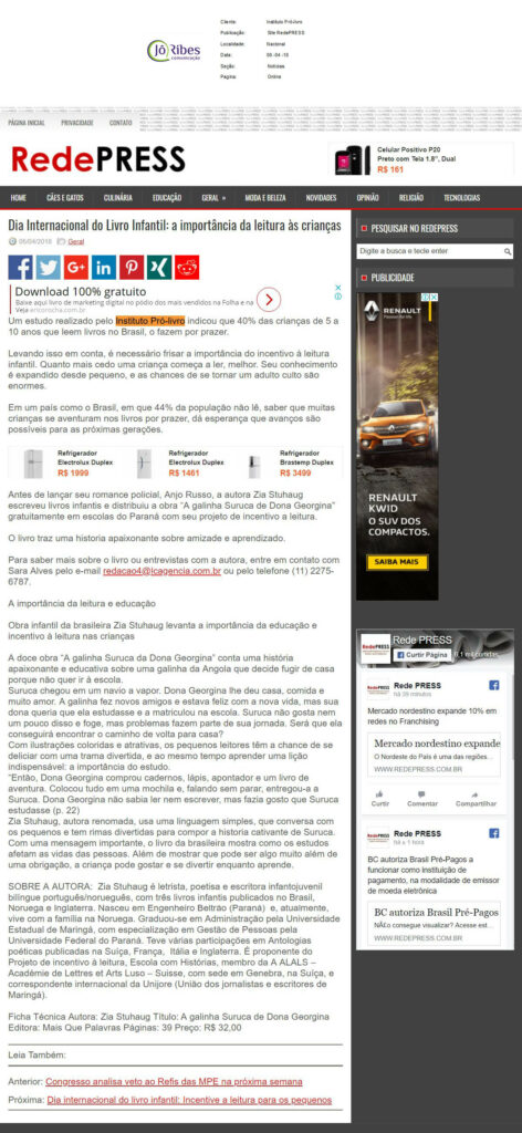 Site RedePRESS - 05 - 04 - 2018