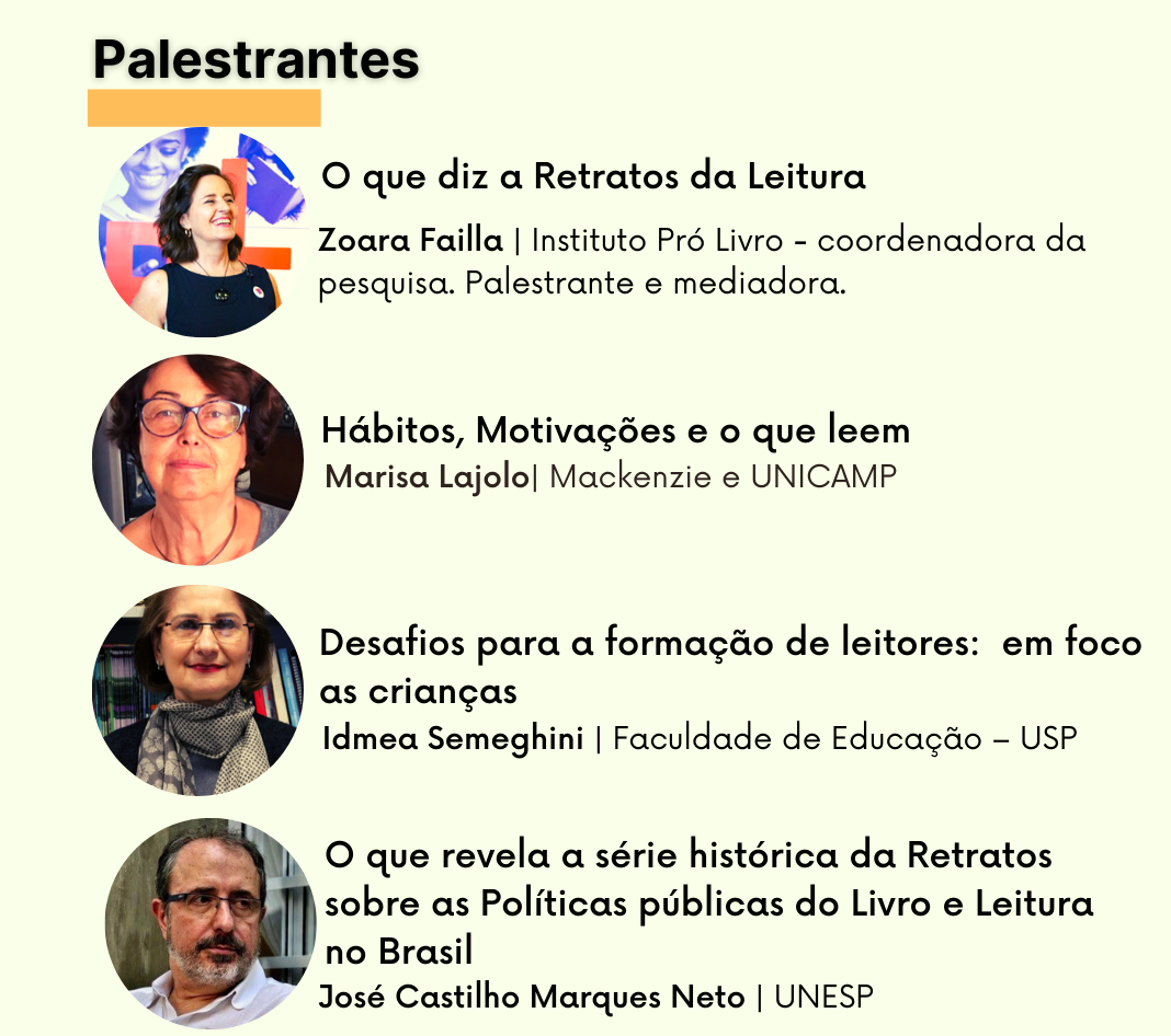 Ciclo de debates da Retratos da Leitura